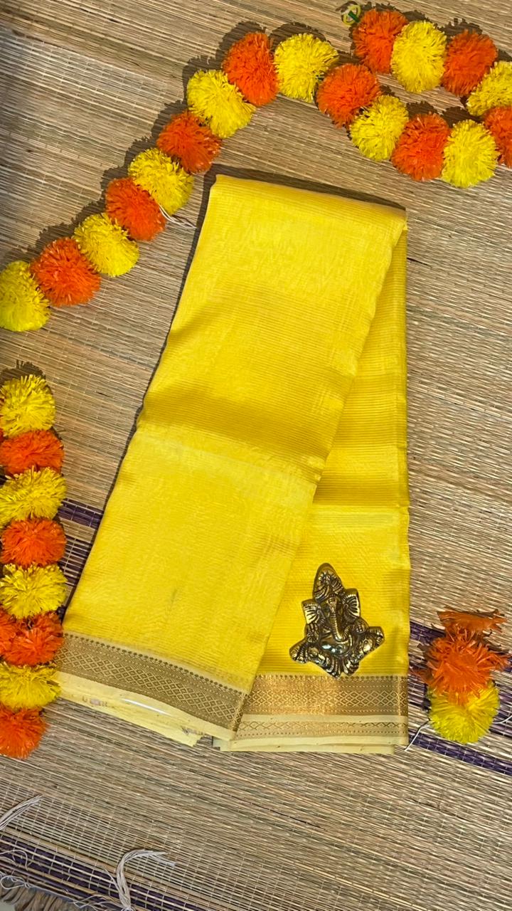 Mangalgiri Silk Cotton Small BorderSaree - 15-09-02-07