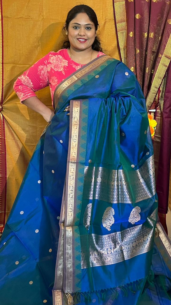 Kanchivaram silk cotton saree - 01-10-04-01