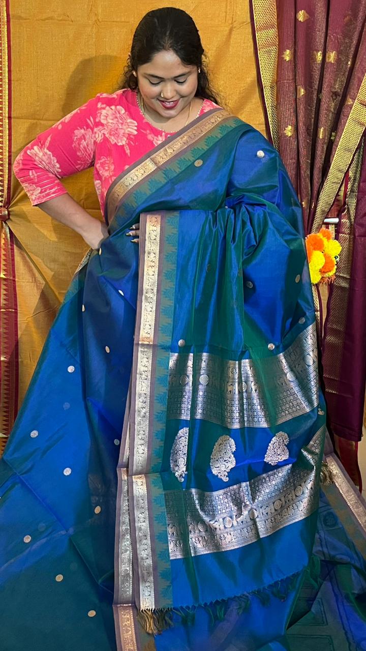 Kanchivaram silk cotton saree - 01-10-04-01