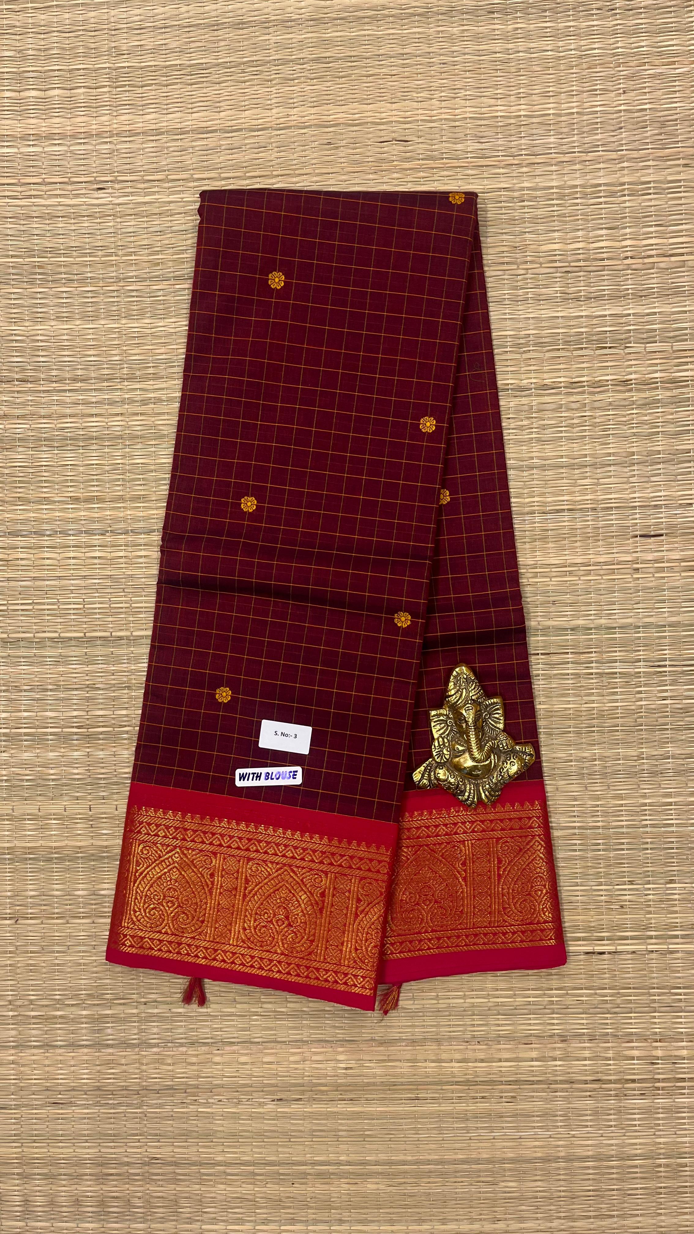 Kanchi cotton saree - 01-09B-03-13