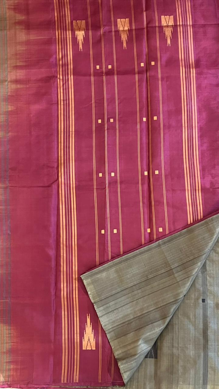 Chinnalampattu 6 Yard Saree - 03-10-01-06 (Grey)