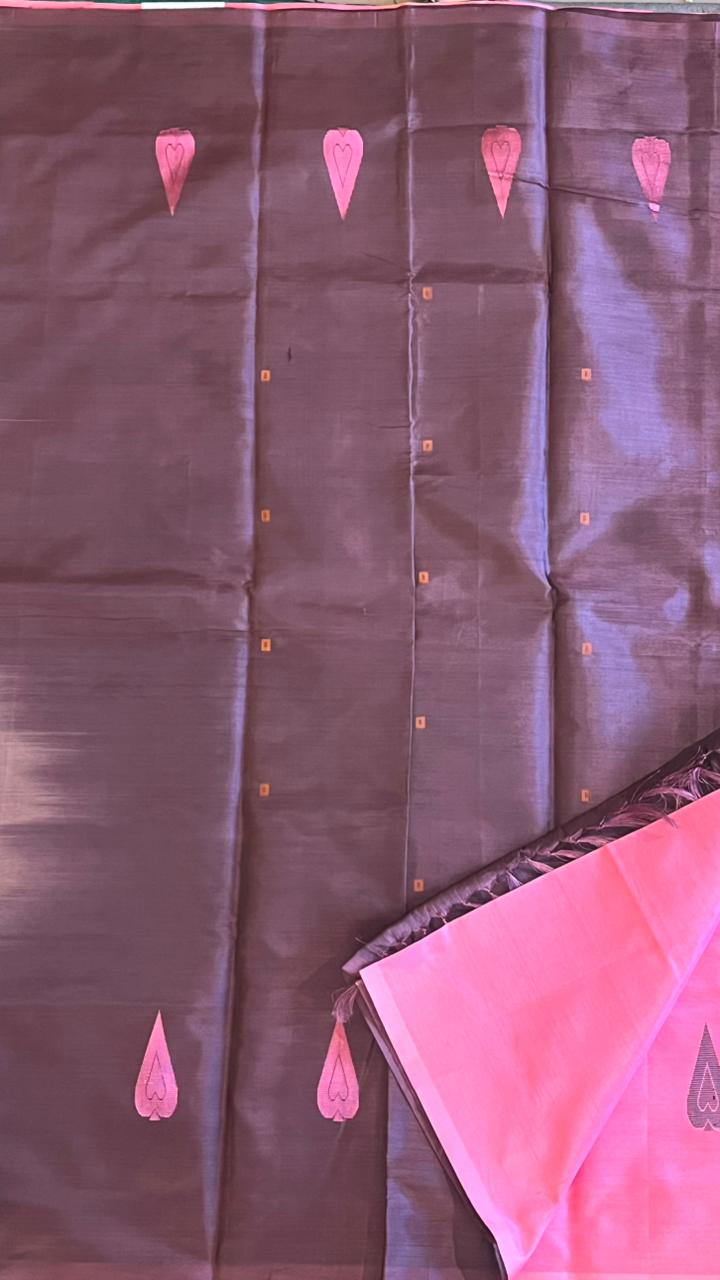 Chinnalampattu 6 Yard Saree - 03-10-01-12 (Candy pink)