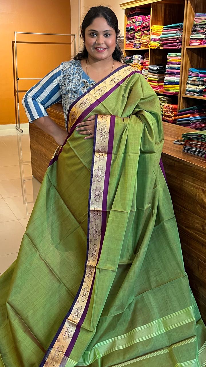 Devendra 7 Yards saree - 11-07D-09-7Y-03 (Green)