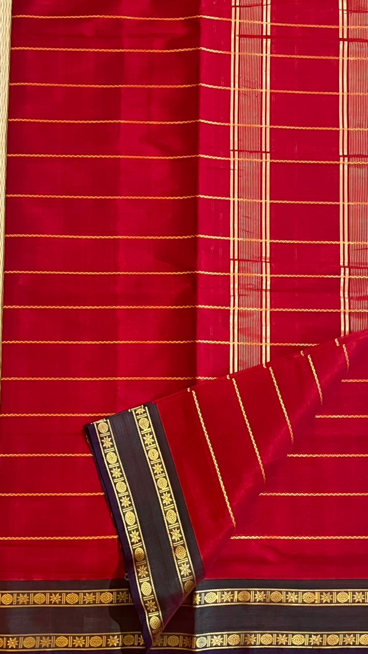 Devendra 7 Yards saree - 11-10B-03-7Y-02 (Red)