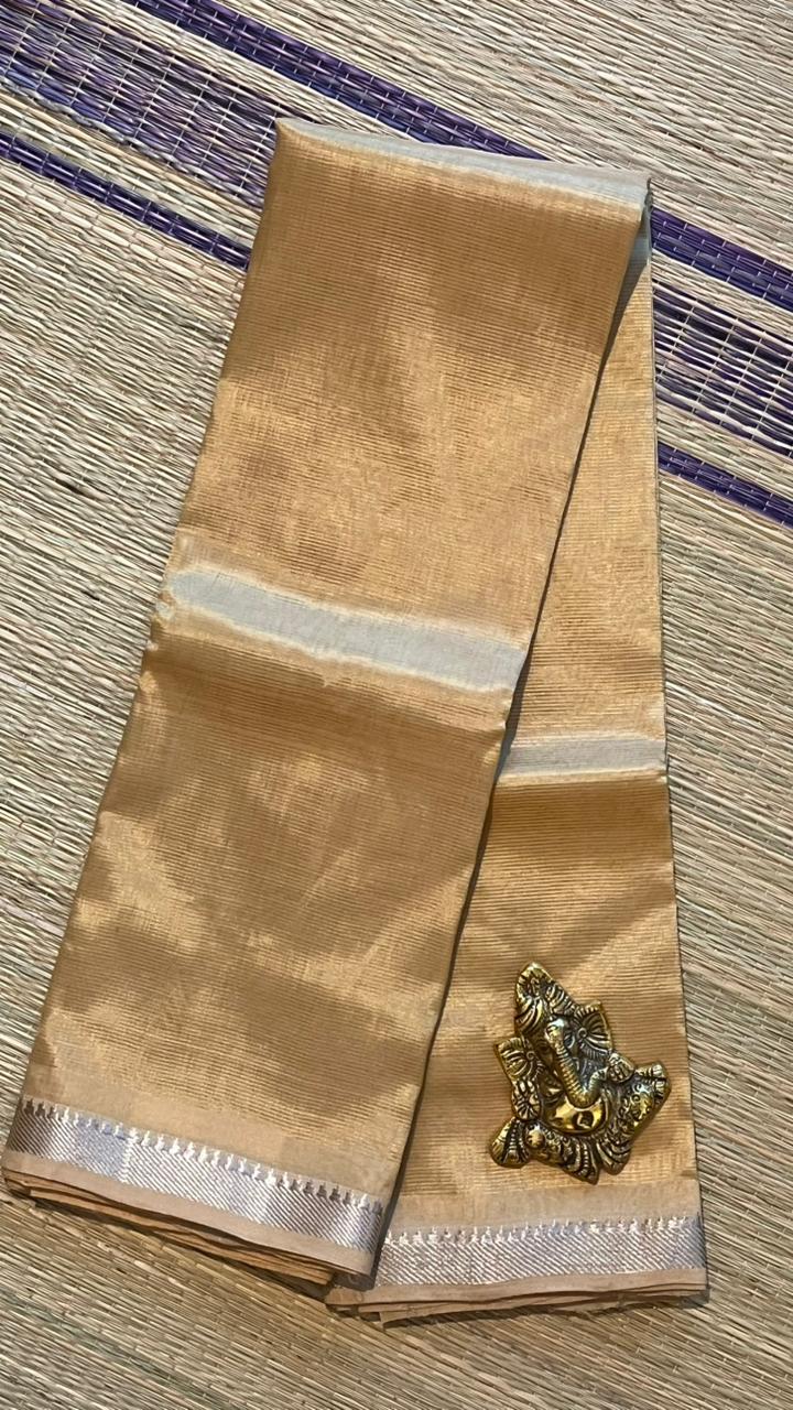 Mangalgiri Silk Cotton Saree -15-10B-04-03 (Butter colour)