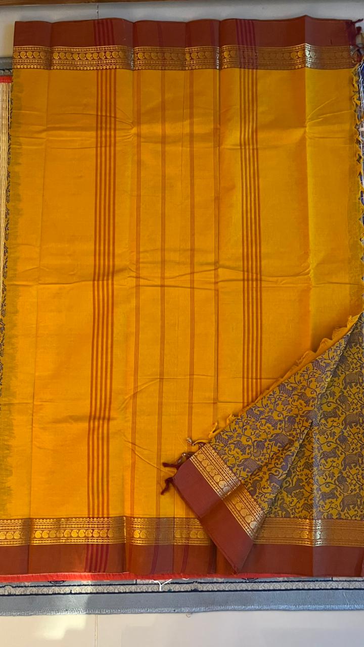 Vanasingaram Kanchi Cotton Saree -  01-09B-03-36