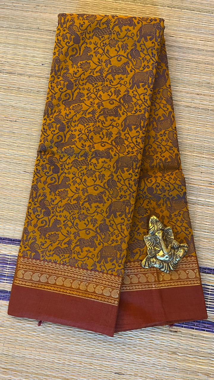 Vanasingaram Kanchi Cotton Saree -  01-09B-03-36