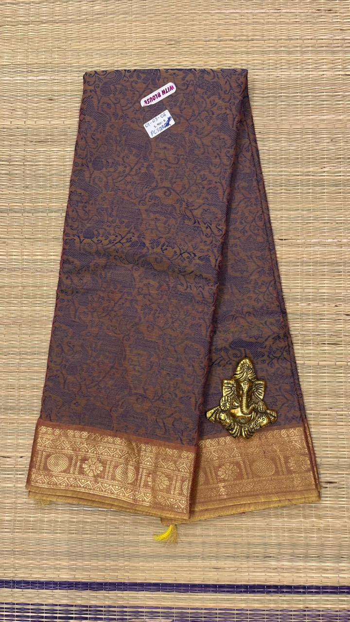 Vanasingaram Kanchi Cotton Saree - 01-03-06-PCS-22