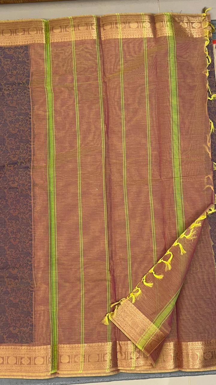 Vanasingaram Kanchi Cotton Saree - 01-03-06-PCS-22