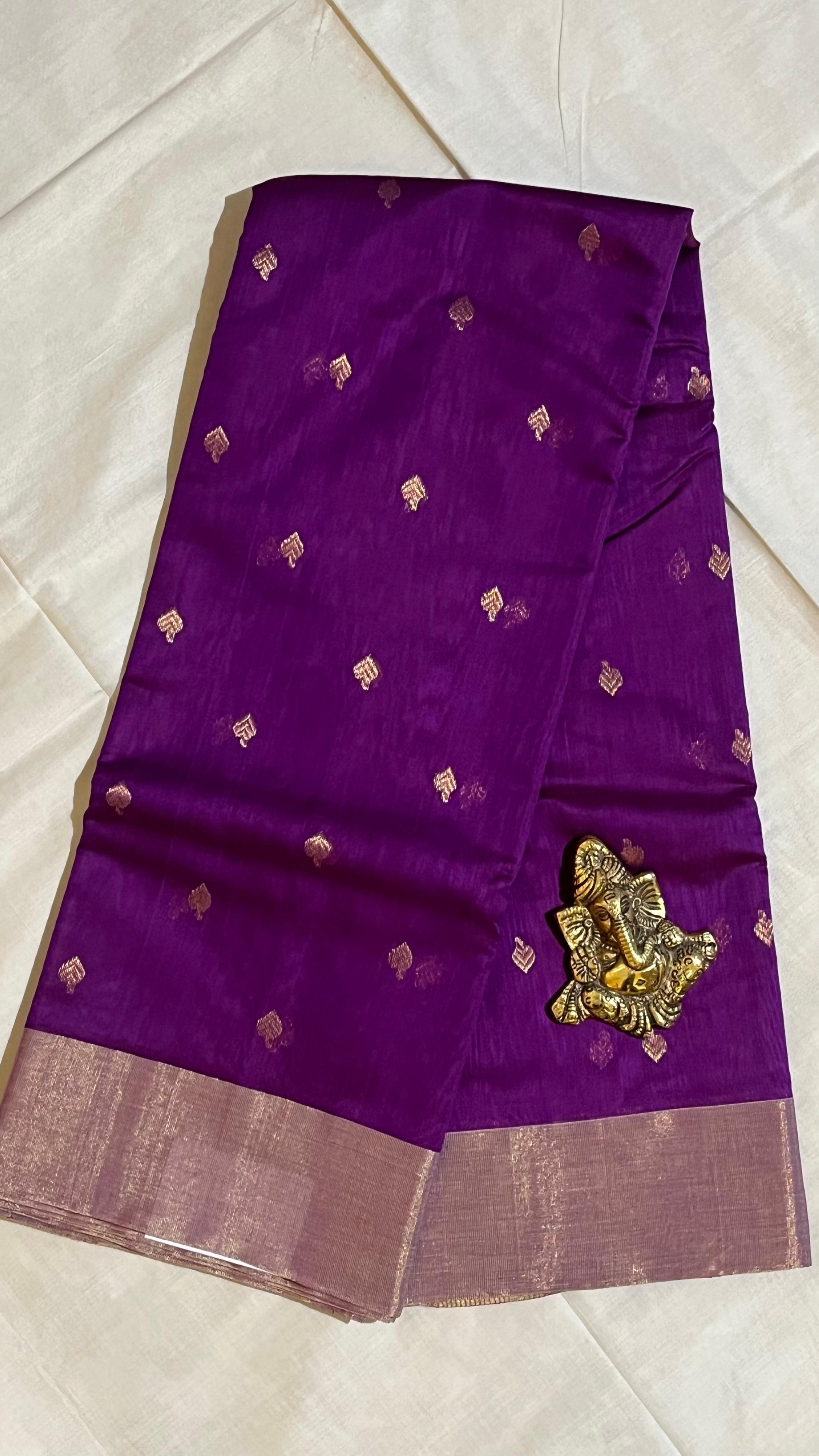 Chanderi Silk Cotton Saree - 51-10-01-08 (Vadamalli)