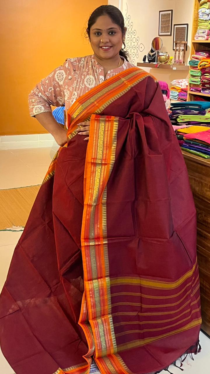 Kanchi Kamakshi Kanchi Cotton Saree - 01-09B-01-38