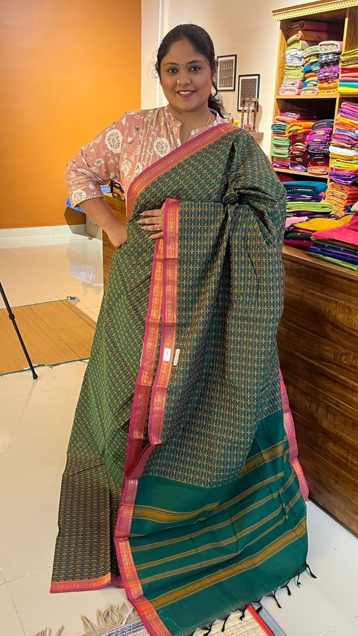 Kanchi Kamakshi Kanchi Cotton Saree - 01-09B-04-01