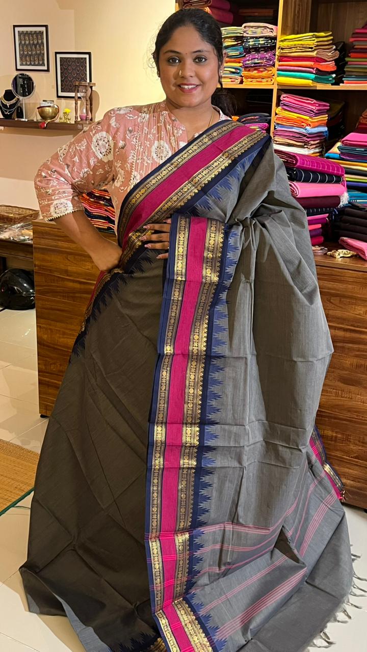 Kanchi Kamakshi Kanchi Cotton Saree - 01-09B-01-30