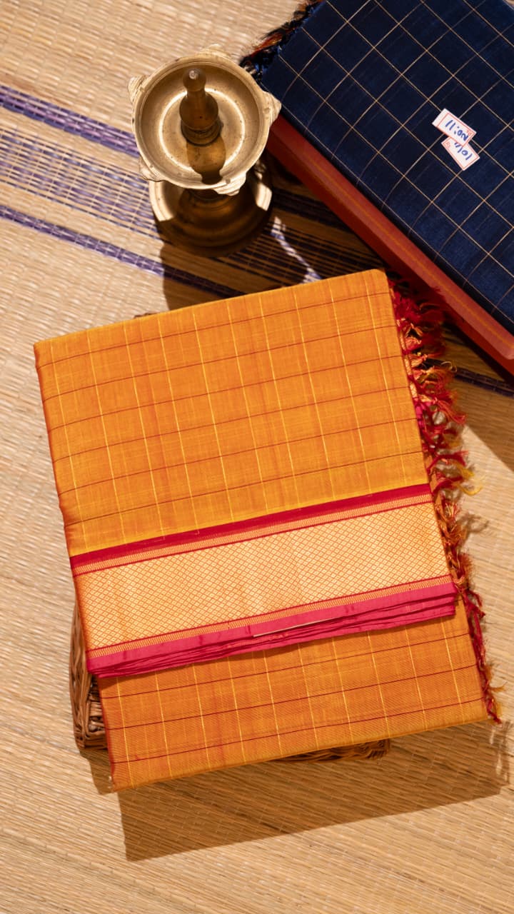 Devendra 10.5 Yards Madisar - 12-11-11-10.5Y-01 (Yellow)