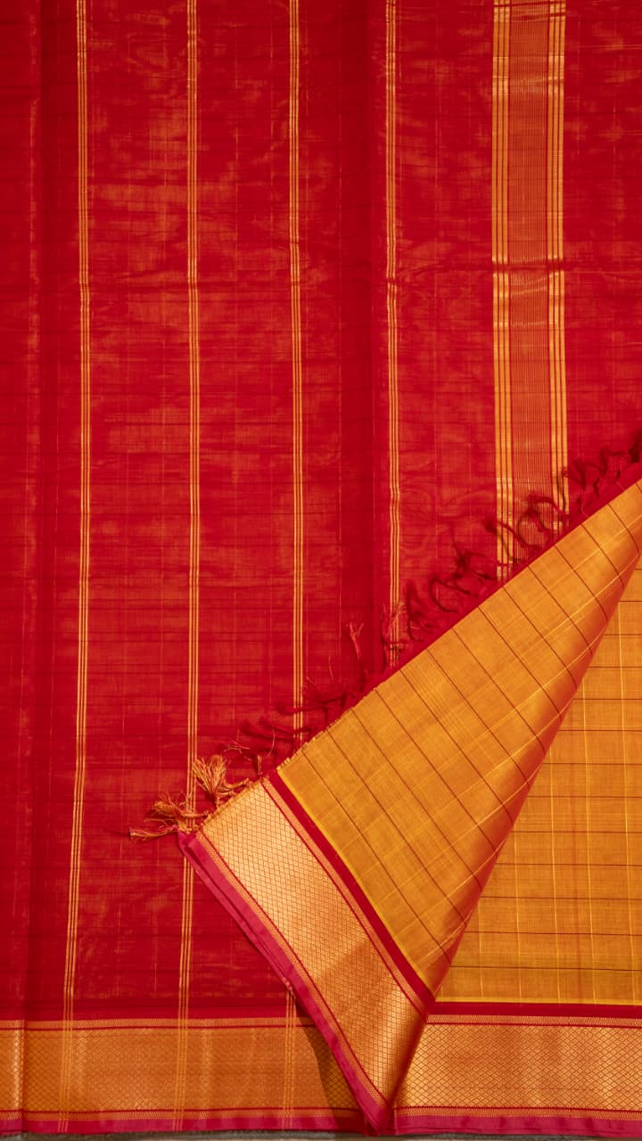 Devendra 10.5 Yards Madisar - 12-11-11-10.5Y-01 (Yellow)