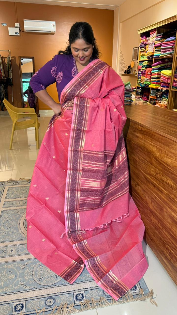 Mercerised Kanchi Cotton Sarees -  01-03-21-PCS-02