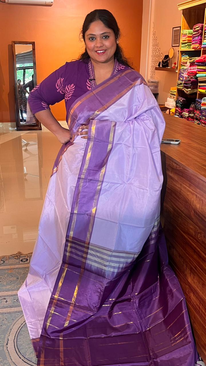 Chinnalampattu 6 Yards Saree - 14-06C-14-7Y-02 (Lavender)