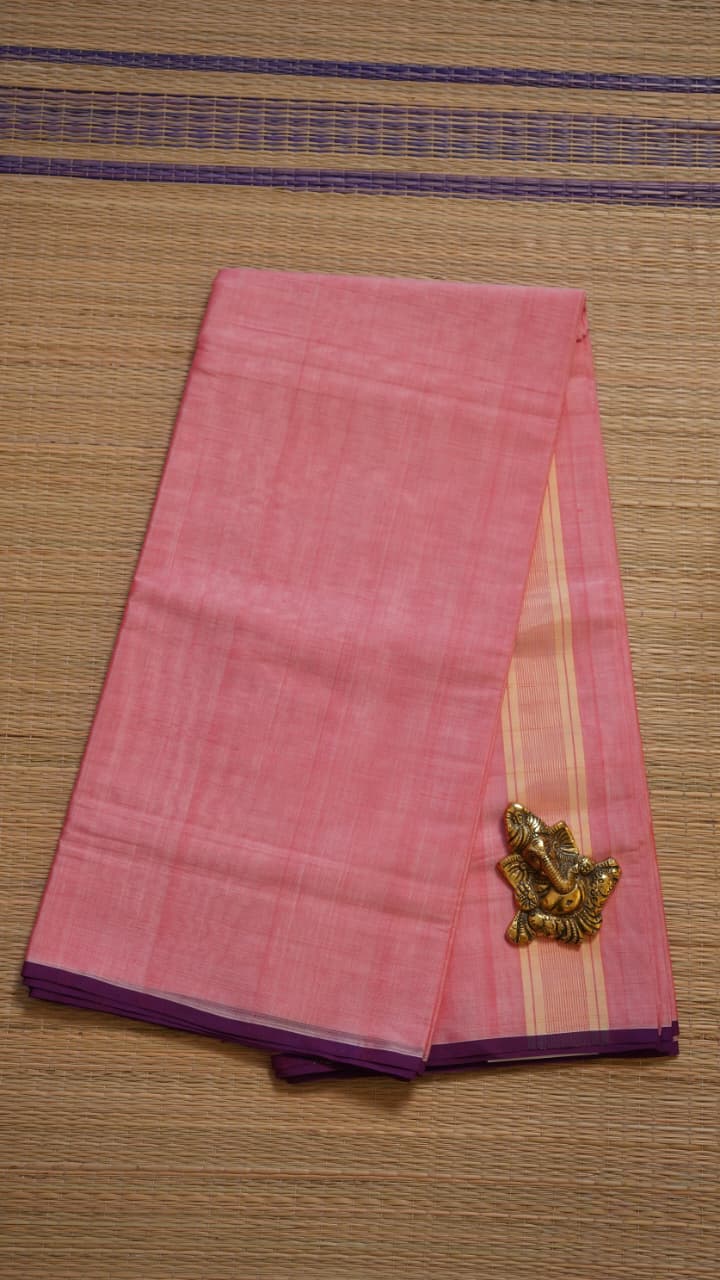 Devendra 7 Yards Saree - 11-09-04-01 (Light Pink)