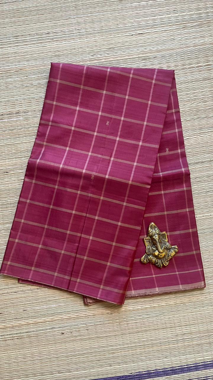 Chinnalampattu 6 Yards Saree - 03-10-01-03 (Red with Cream)