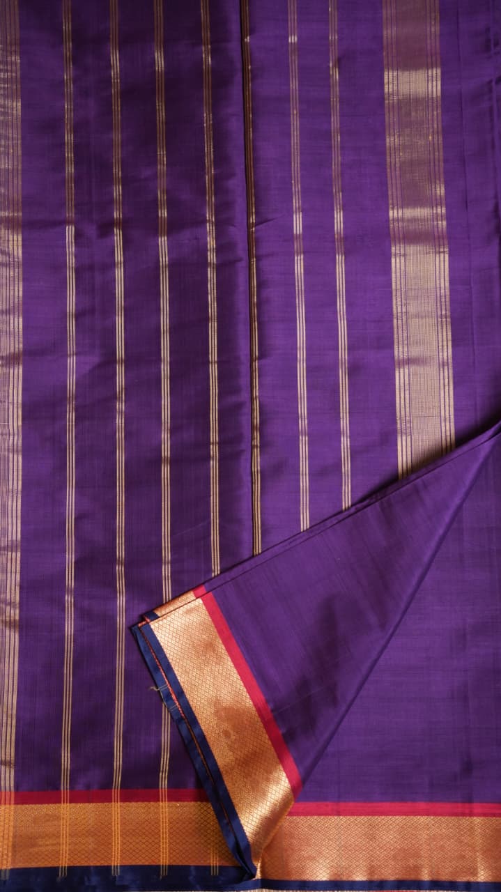 Devendra 12 Yards Madisar - 12-09-16-12Y-01 (Violet)