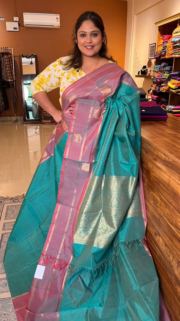 Kanchivaram Silk Cotton Saree -  01-01-08-03