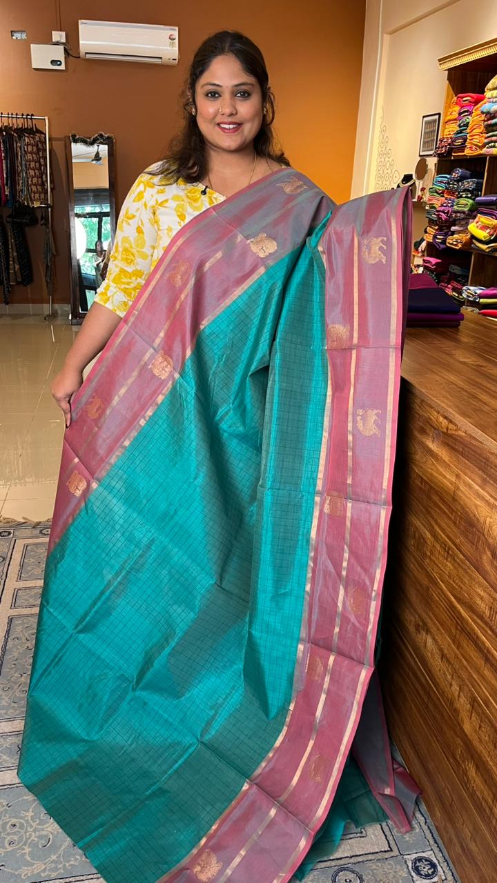 Kanchivaram Silk Cotton Saree -  01-01-08-03