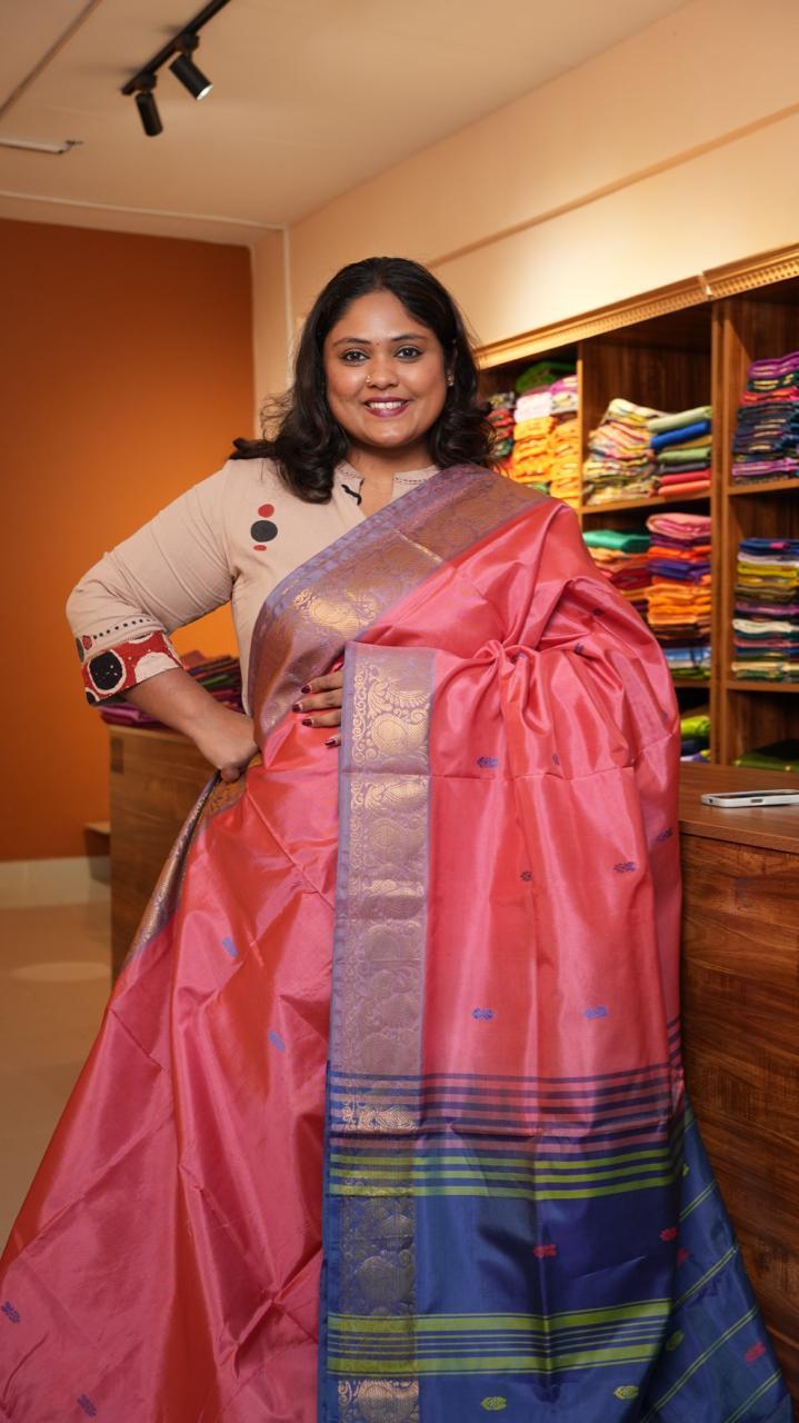 Chinnalampattu 6 Yards Saree - 03-01-01-16 (LOTUS BERRY)