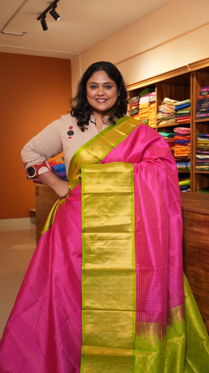 Mangalgiri Pure Silk Cotton Saree - 15-01-07-06 (MITTAI GREEN)