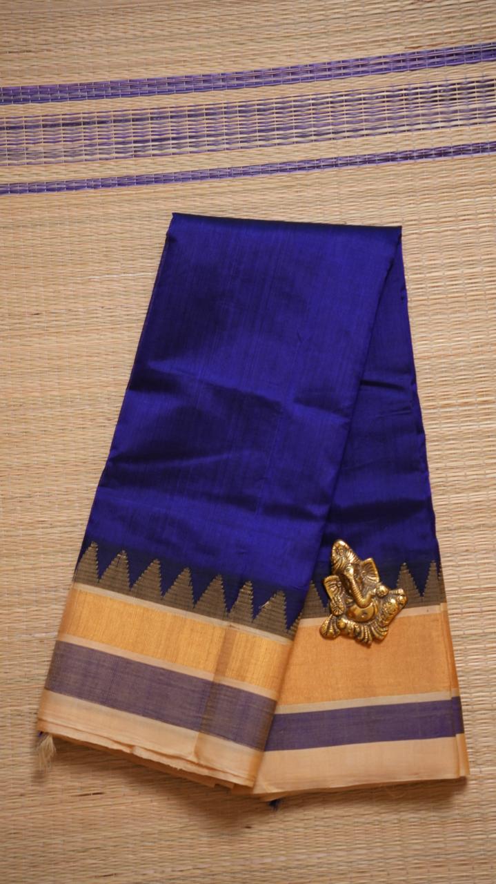 Mangalgiri Pure Silk Cotton Saree - 15-01-07-05 (ROYAL BEIGE)