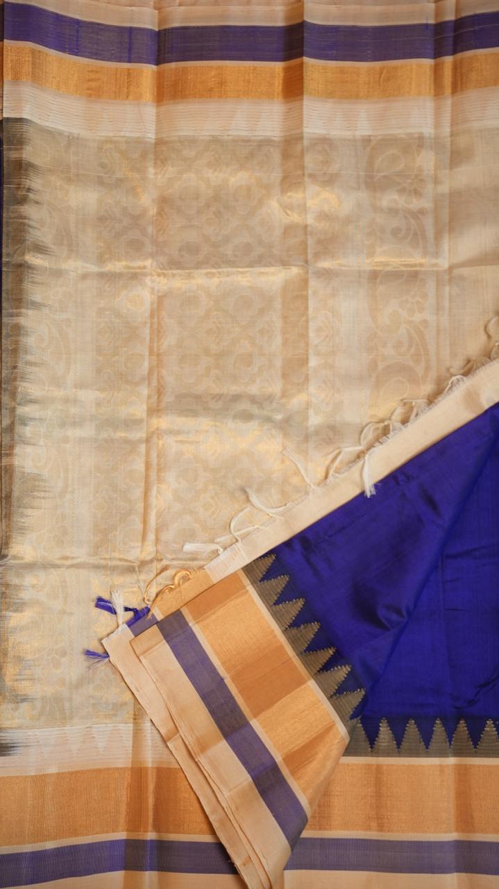 Mangalgiri Pure Silk Cotton Saree - 15-01-07-05 (ROYAL BEIGE)