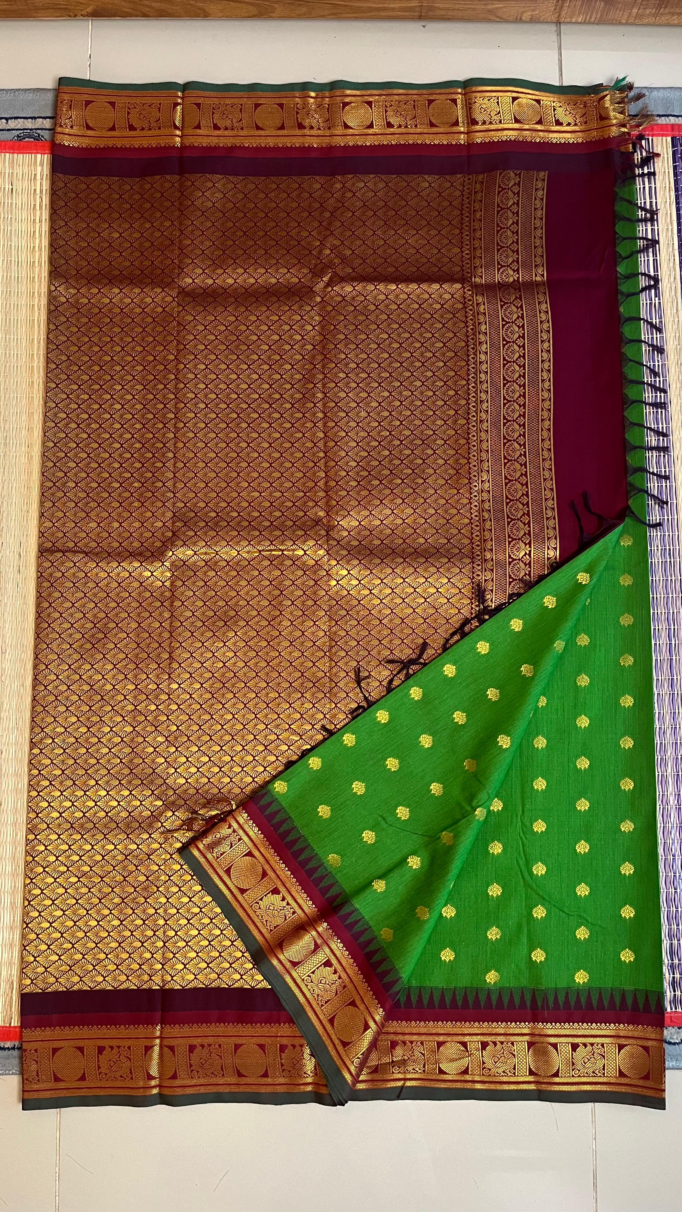 Semi Silk Bhutta Saree -01-08B-11-01