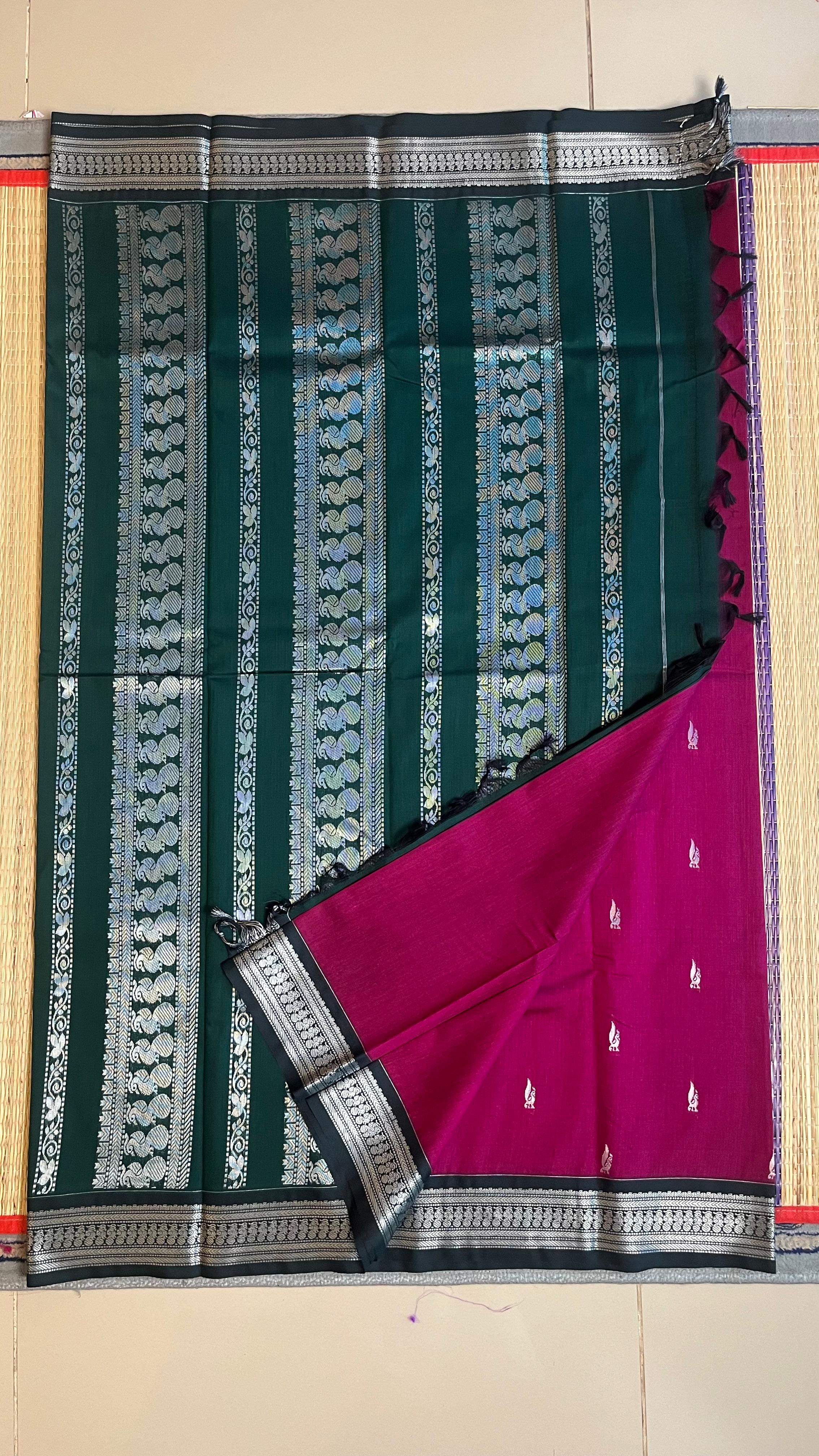 Semi Silk Bhutta Saree - 01-08B-02-60