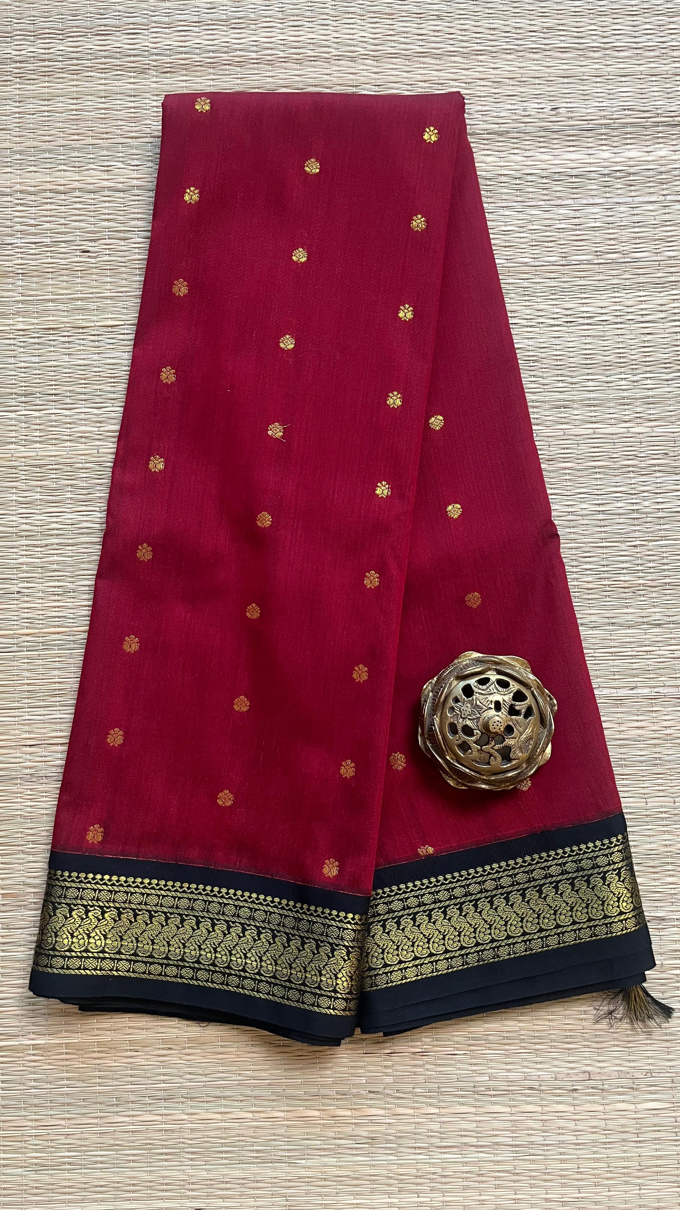 Semi Silk Bhutta Saree - 01-08B-02-64