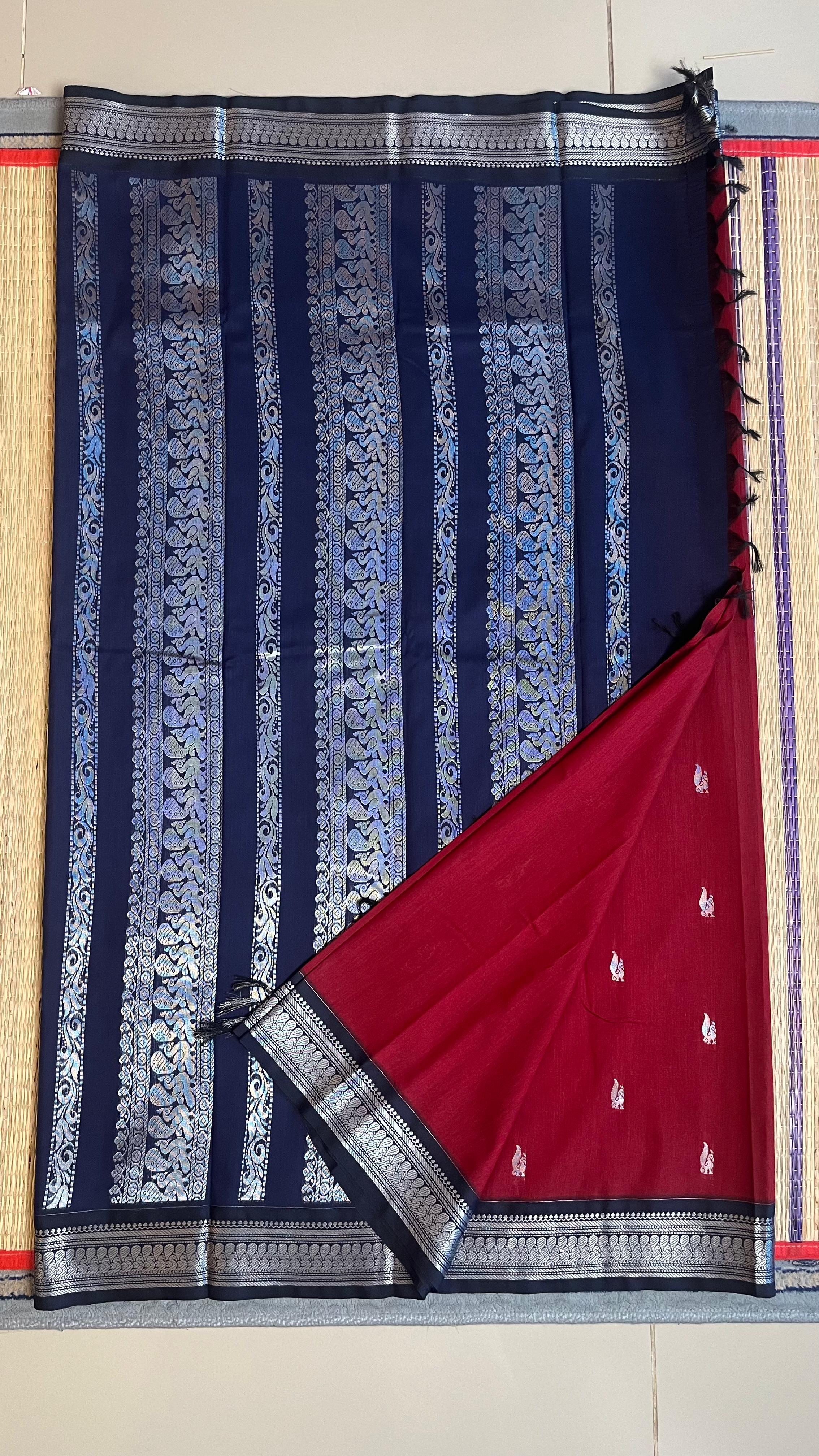 Semi Silk Bhutta Saree - 01-08B-02-53