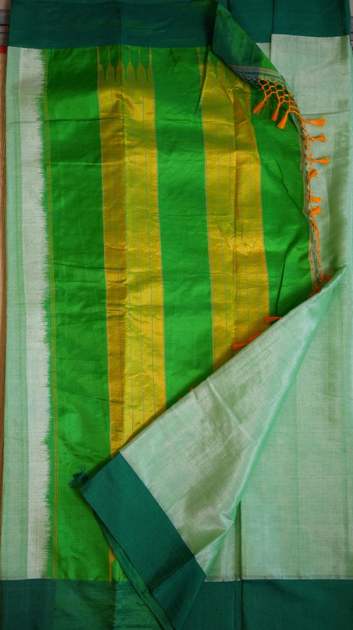 Ilkal Art Silk Saree - 44-01-01-01 (MINT KIWI)