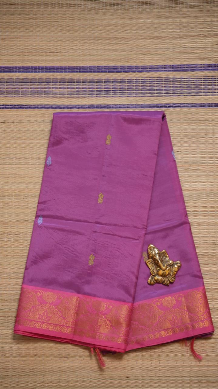 Chinnalampattu 6 Yards Saree - 03-01-01-01 (BERRY YOGURT)