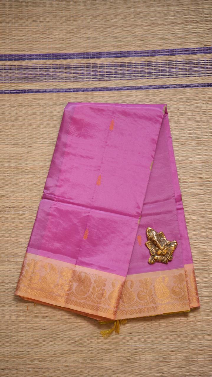 Chinnalampattu 6 Yards Saree - 03-01-01-05 (BUBBLEGUM AMLA)