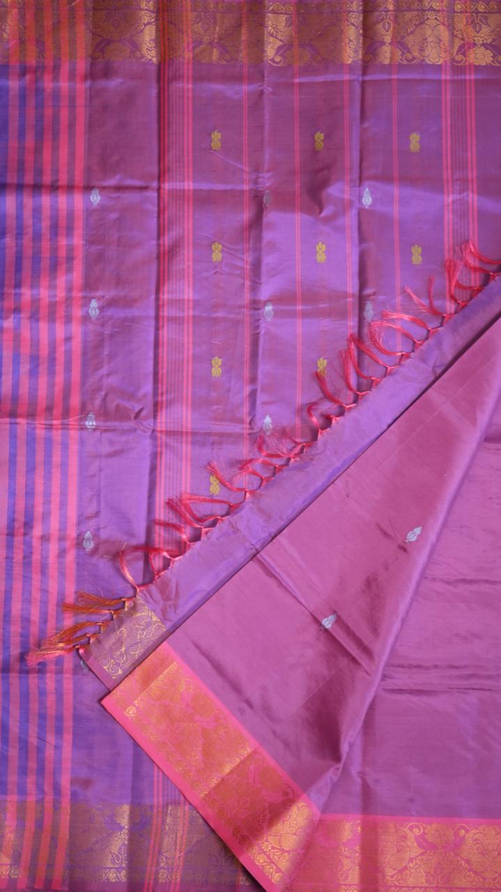 Chinnalampattu 6 Yards Saree - 03-01-01-01 (BERRY YOGURT)