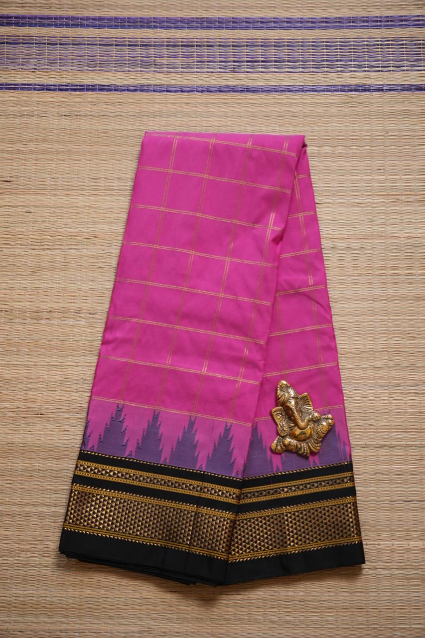 Ilkal Art Silk Saree - 44-01-02-09 (HOT PINK)