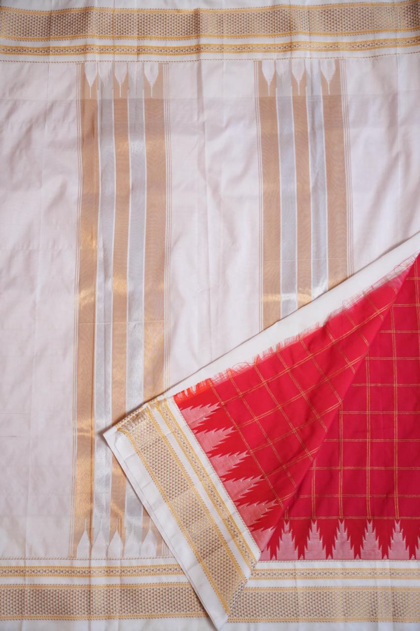 Ilkal Art Silk Saree - 44-01-02-06 (LIPSTICK RED)