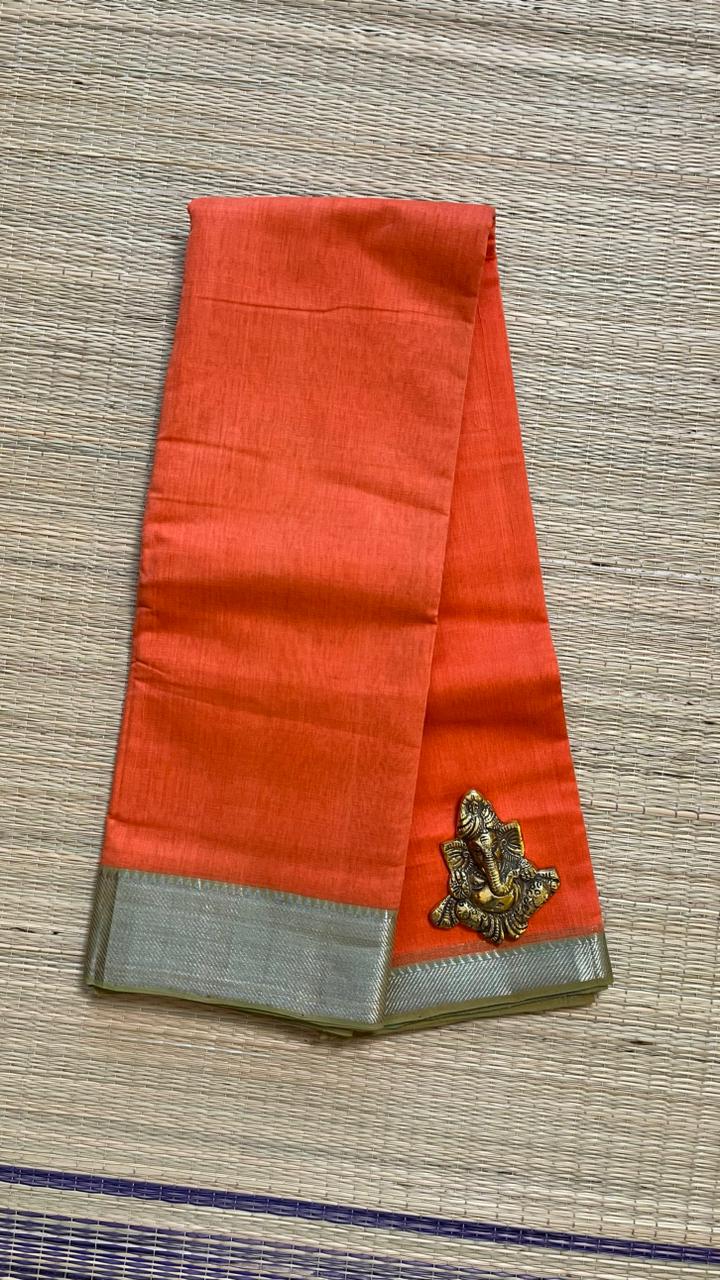 Mangalagiri Pure Cotton Saree  - 15-11-04-04 (3 Inch Border)
