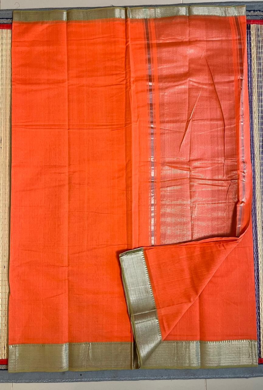 Mangalagiri Pure Cotton Saree  - 15-11-04-04 (3 Inch Border)