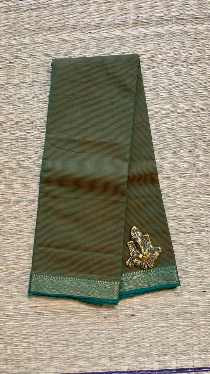 Mangalagiri Pure Cotton Saree  - 15-11-05-04 (1.5 Inch Border)