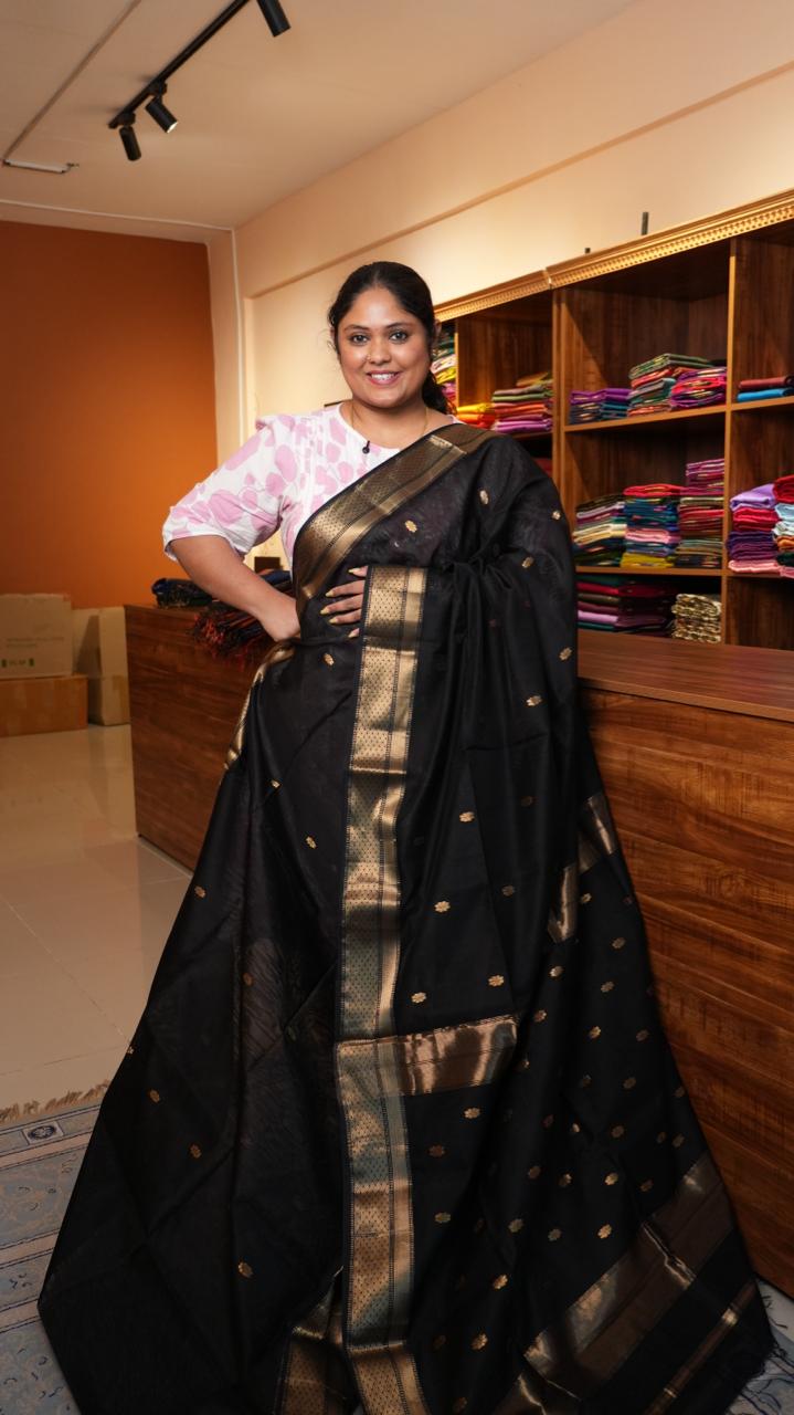 Maheshwari Silk Cotton Saree -05-02B-09-14 (VOLCANIC SAND)