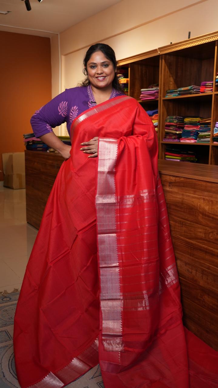 Mangalagiri Silk Cotton Saree 15-02-02-05 (SINDOOR UTSAV)