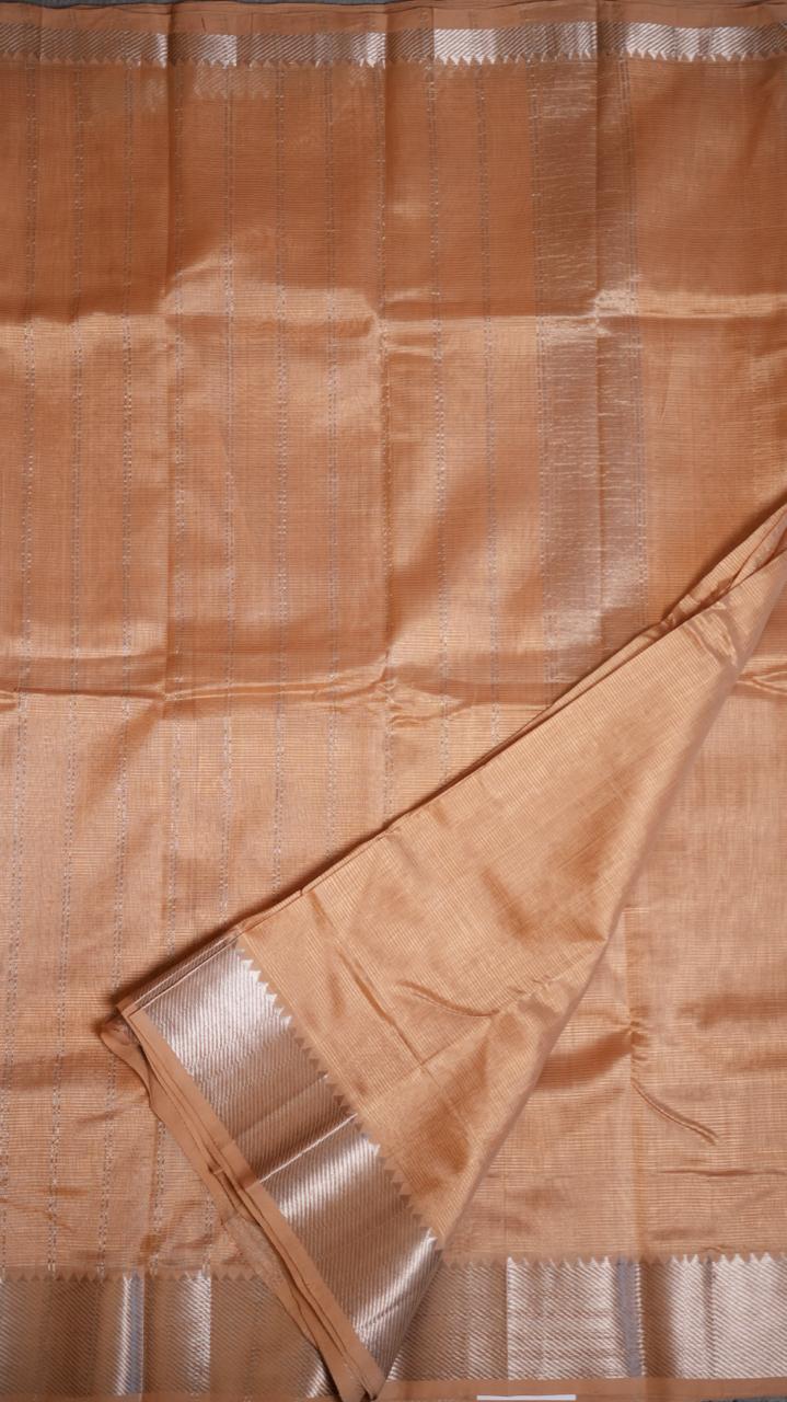 Mangalagiri Silk Cotton Saree 15-02-02-10 (CHAMPAGNE FEST)