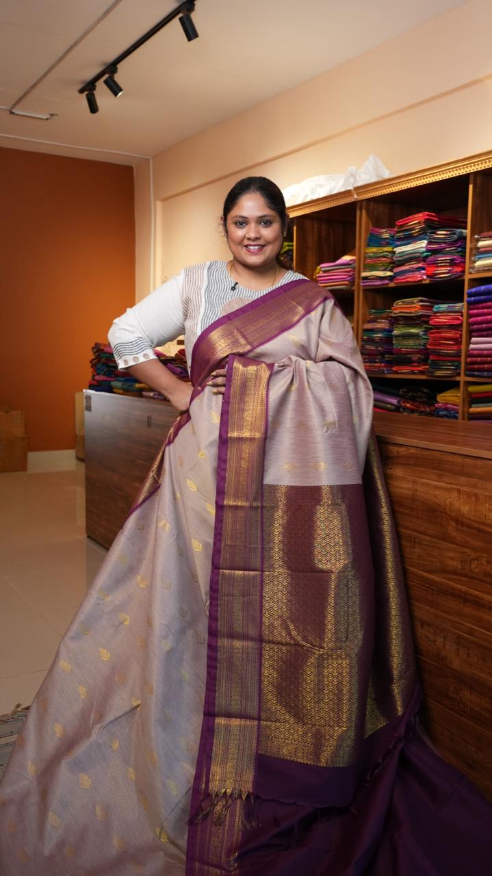 Kanchi Semi Silk Saree - 01-03-15-28 (KUNZITE)