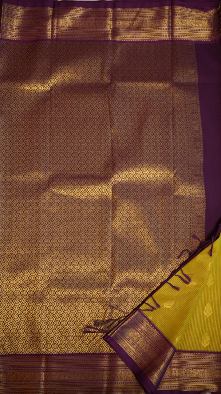 Kanchi Semi Silk Saree - 01-03-15-23 (CHRYSOBERYL)