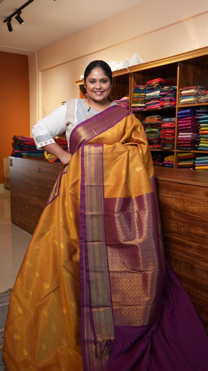 Kanchi Semi Silk Saree - 01-03-15-42 (EMERALD HALL)