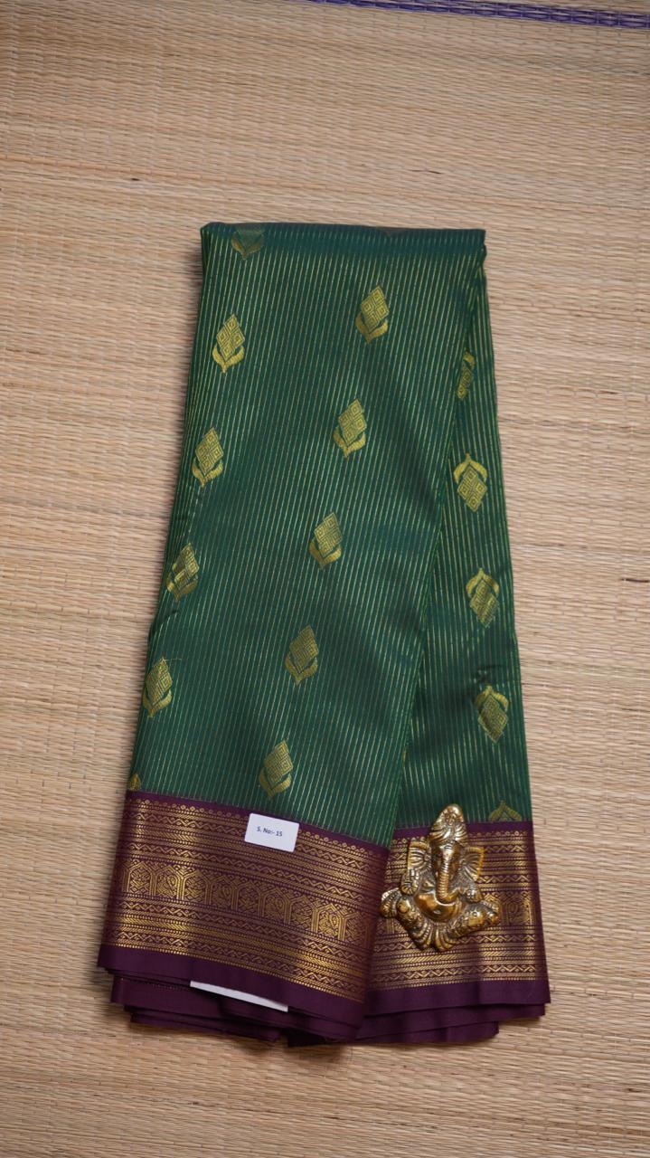 Kanchi Semi Silk Saree - 01-03-15-48 (EMERALD DRAPERY)